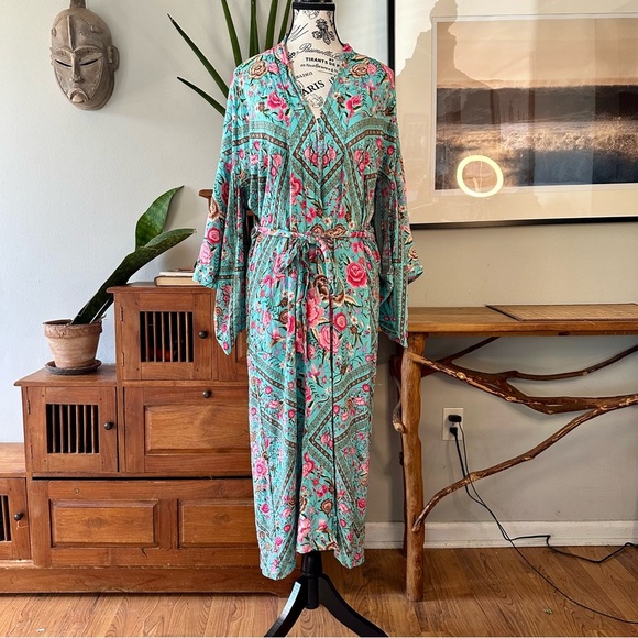 Spell and the Gypsy Collective Babushka Maxi Kimono Robe S/M - Picture 7 of 16